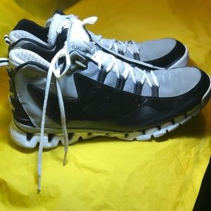 Patent blue and gray Reebok Sneakers